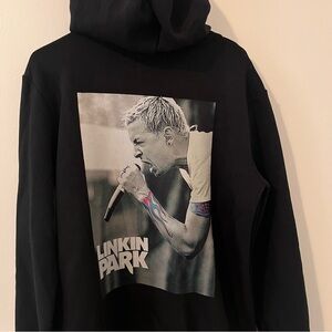 Linkin Park Hoodie Chester Bennington Pullover Tour Merchandise Black Medium